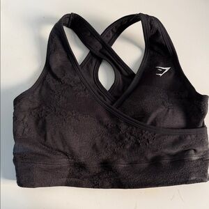 Gym Shark Black Women's Cross-Back Sports Bra